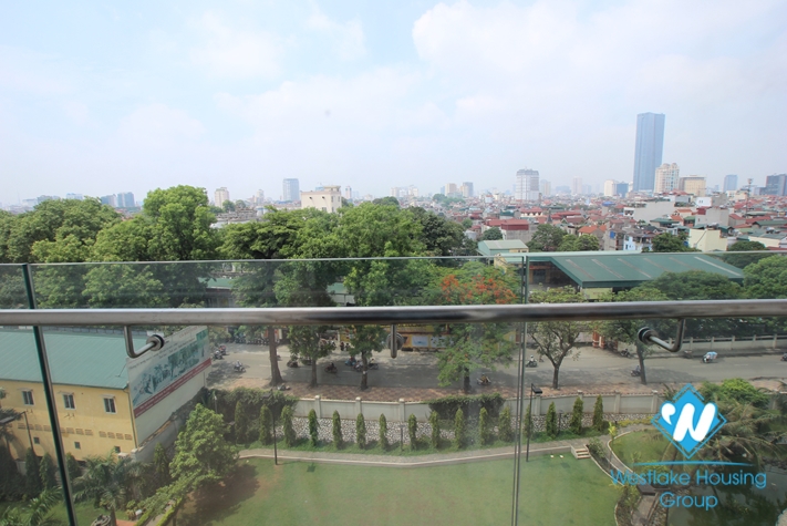 Apartment with simple furniture available for rent in Golden Westlake, Tay Ho, Hanoi.