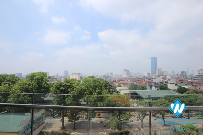 Apartment with simple furniture available for rent in Golden Westlake, Tay Ho, Hanoi.