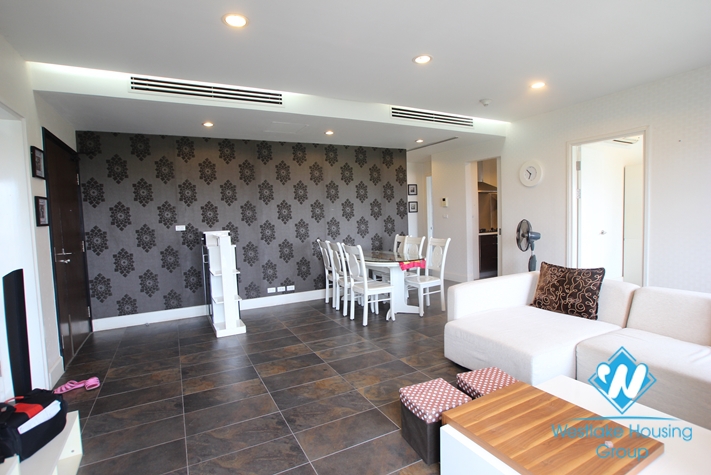 Apartment with simple furniture available for rent in Golden Westlake, Tay Ho, Hanoi.