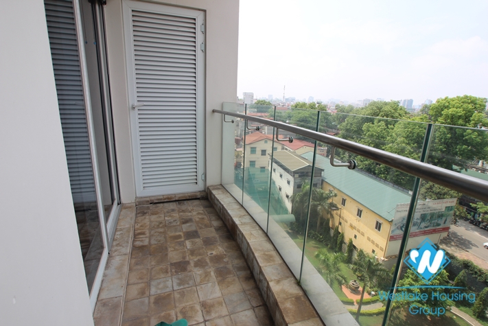 Apartment with simple furniture available for rent in Golden Westlake, Tay Ho, Hanoi.