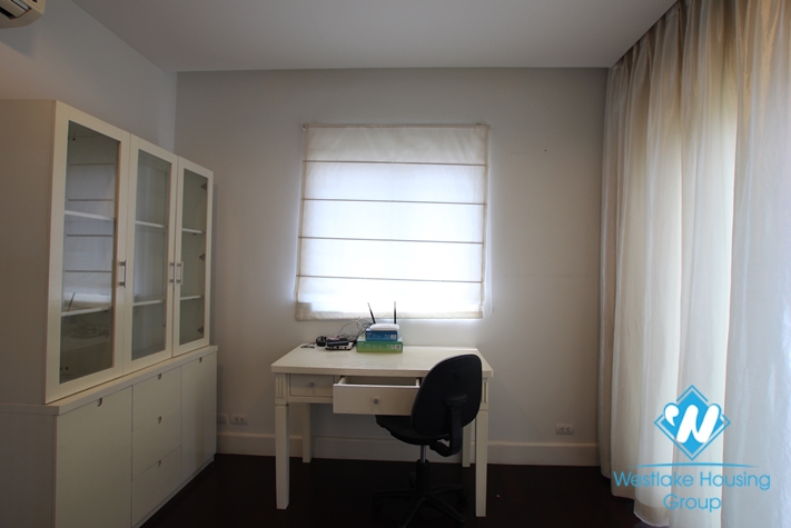 Apartment with simple furniture available for rent in Golden Westlake, Tay Ho, Hanoi.