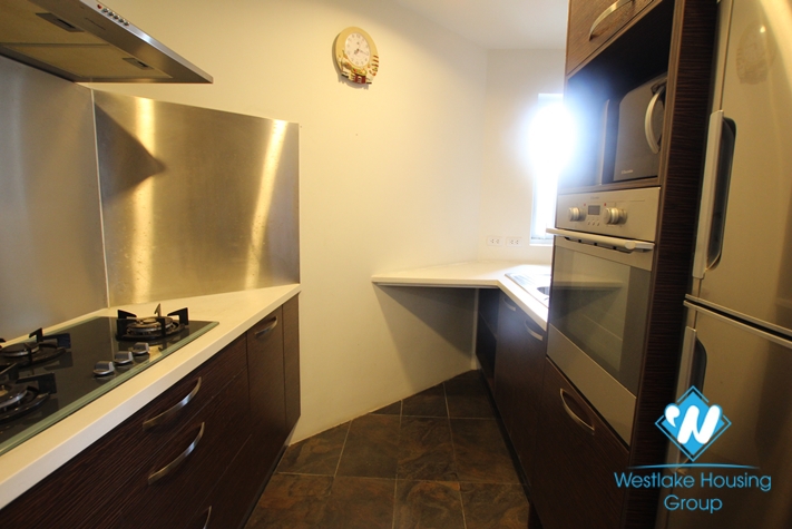 Apartment with simple furniture available for rent in Golden Westlake, Tay Ho, Hanoi.