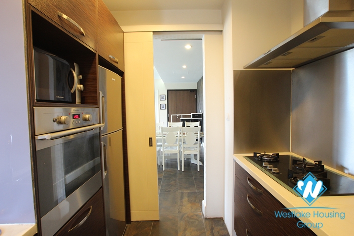 Apartment with simple furniture available for rent in Golden Westlake, Tay Ho, Hanoi.