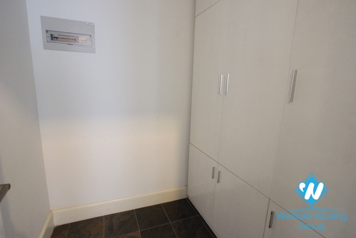 Apartment with simple furniture available for rent in Golden Westlake, Tay Ho, Hanoi.