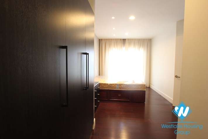 Apartment with simple furniture available for rent in Golden Westlake, Tay Ho, Hanoi.