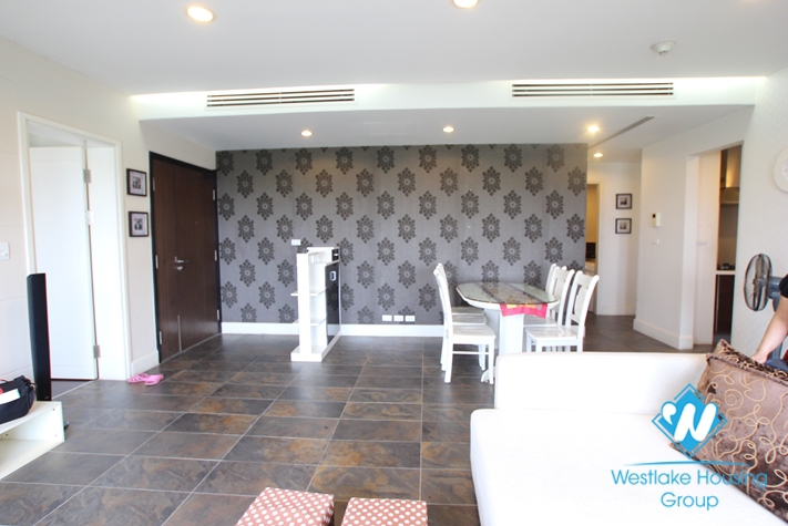 Apartment with simple furniture available for rent in Golden Westlake, Tay Ho, Hanoi.