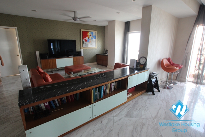 High quality, lake view 03 bedroom apartment for rent in Golden Westlake, Tay Ho, Hanoi