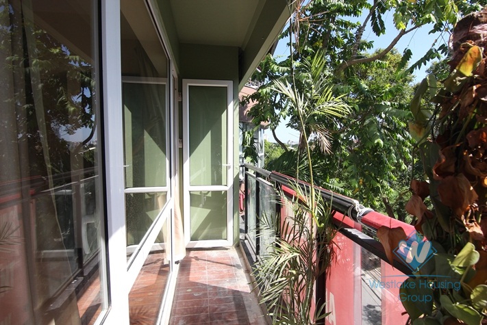Lake view 02 bedrooms apartment for rent in Tay Ho, Hanoi.