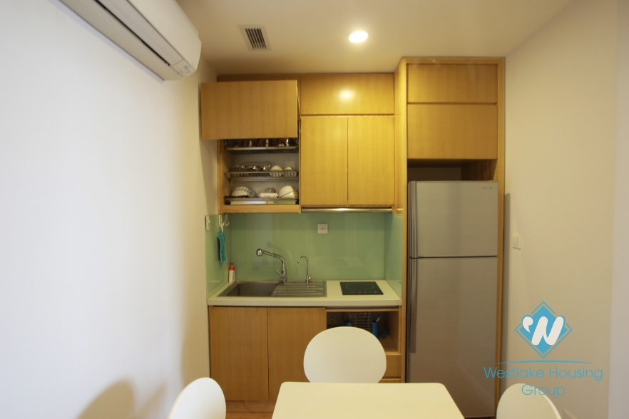 Nice apartment with large balcony and lake view for rent in Xuan Dieu Street, Tay Ho, Ha Noi