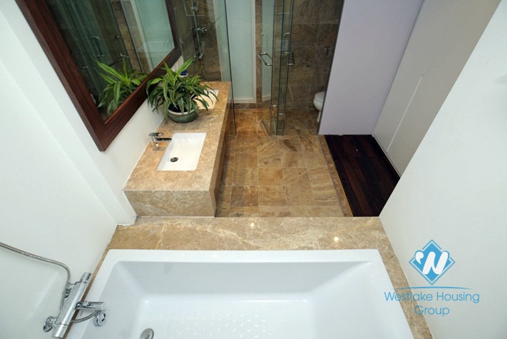 Lakeside executive apartment with large terrace for rent in Tay Ho, Hanoi