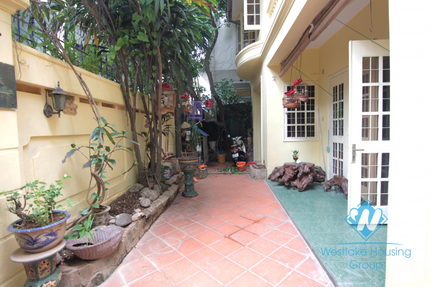 French villa for rent with lots of outside space in the heart of Tay Ho, Hanoi