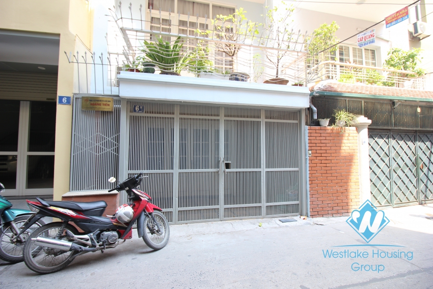 Nice house with 4 bedrooms and car parking space for rent in Ba Dinh