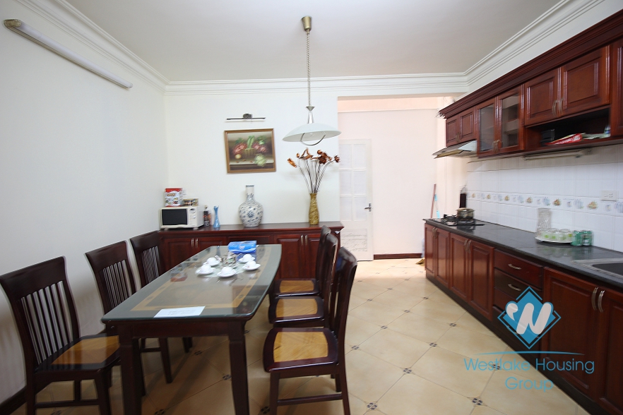 Nice house with 4 bedrooms and car parking space for rent in Ba Dinh