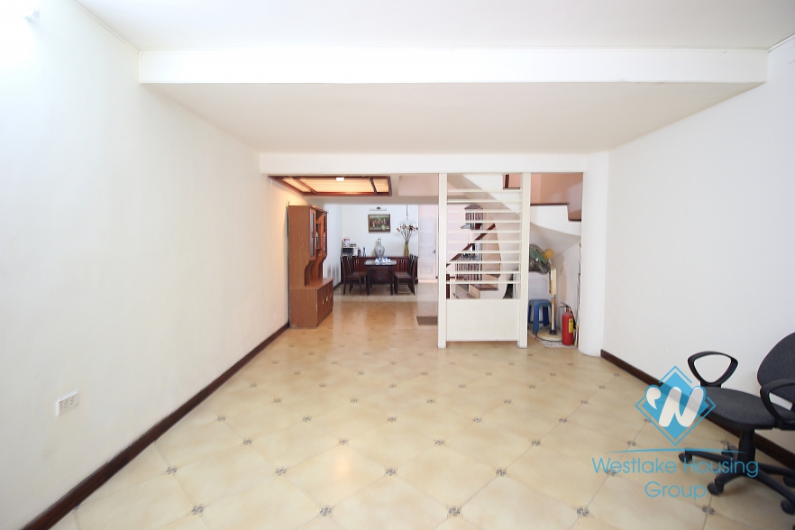 Nice house with 4 bedrooms and car parking space for rent in Ba Dinh