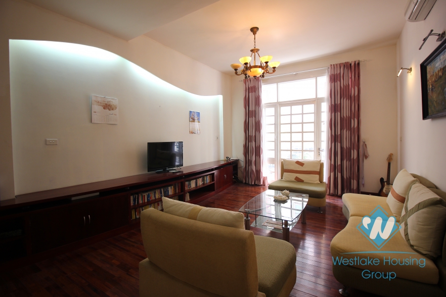 Nice house with 4 bedrooms and car parking space for rent in Ba Dinh