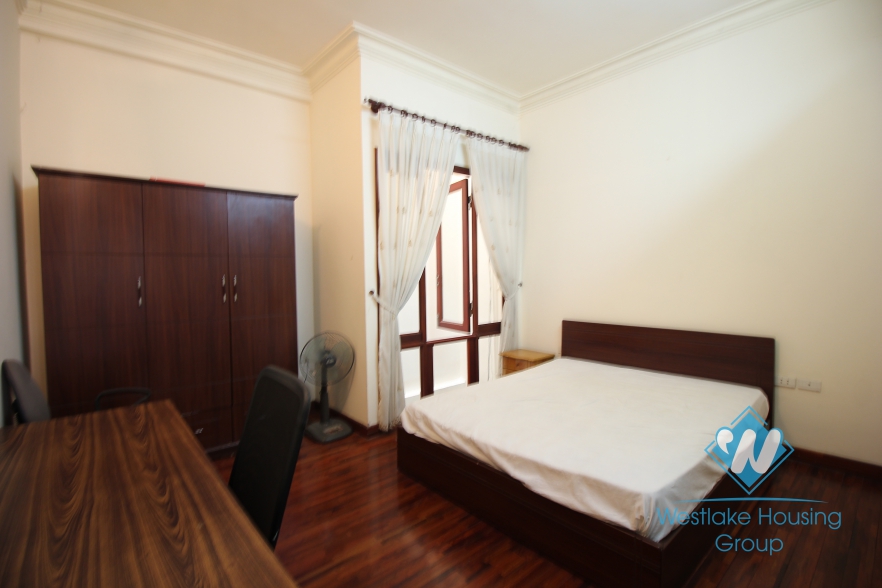 Nice house with 4 bedrooms and car parking space for rent in Ba Dinh