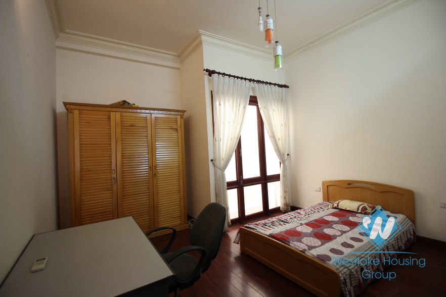 Nice house with 4 bedrooms and car parking space for rent in Ba Dinh