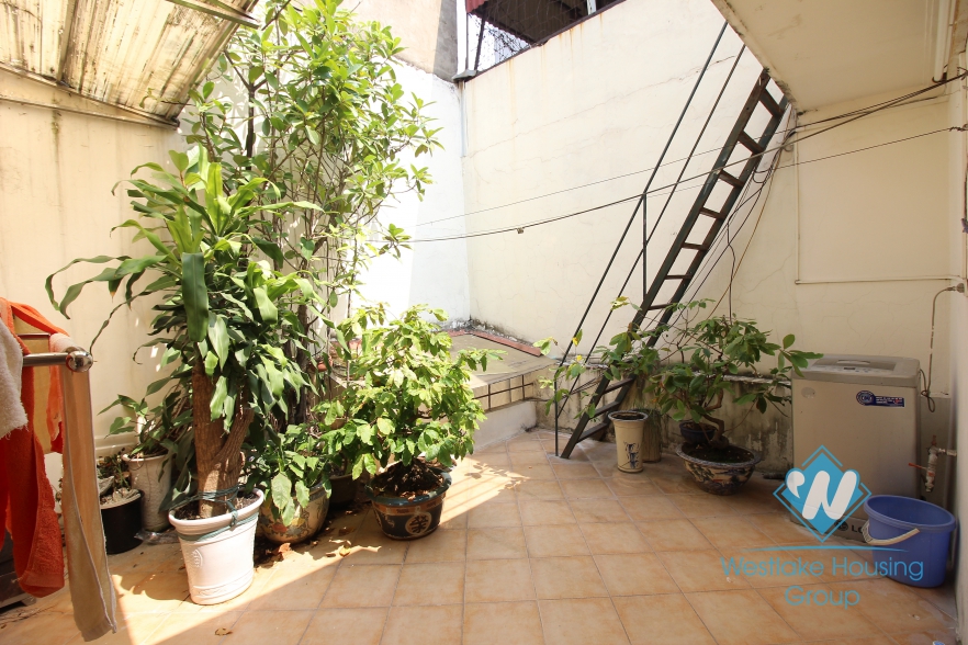 Nice house with 4 bedrooms and car parking space for rent in Ba Dinh