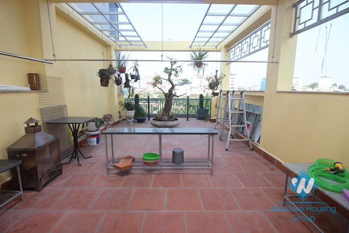 Six bedrooms house for rent in Truc Bach area, Ba Dinh district, Ha Noi