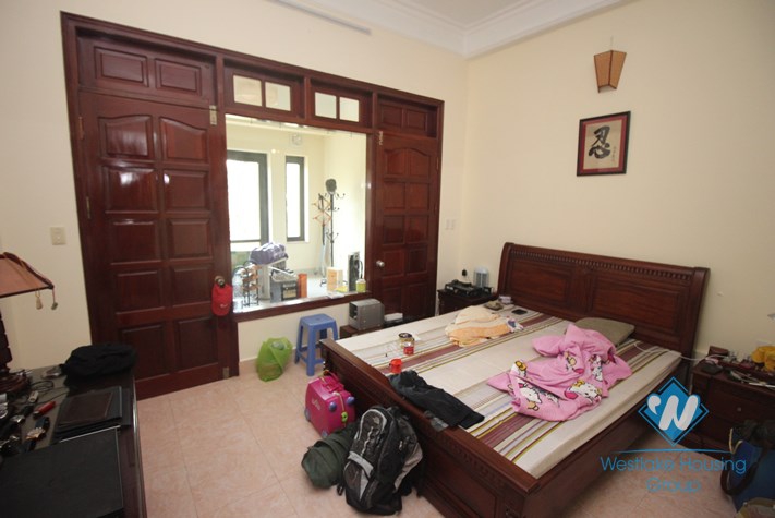 Six bedrooms house for rent in Truc Bach area, Ba Dinh district, Ha Noi