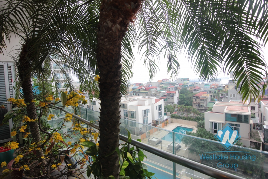Bright and clean apartment for rent at Golden Westlake, Tay Ho, Ha Noi