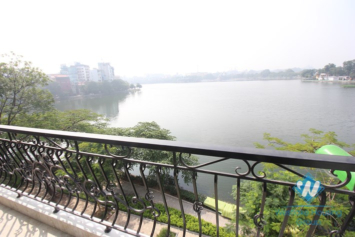 Gorgeous apartment with amazing lake view for rent in Truc Bach, Ba Dinh, Hanoi 