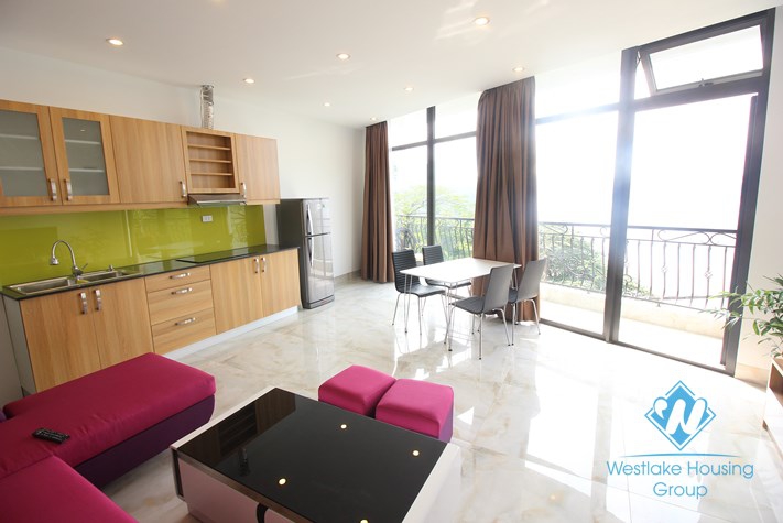 Gorgeous apartment with amazing lake view for rent in Truc Bach, Ba Dinh, Hanoi 