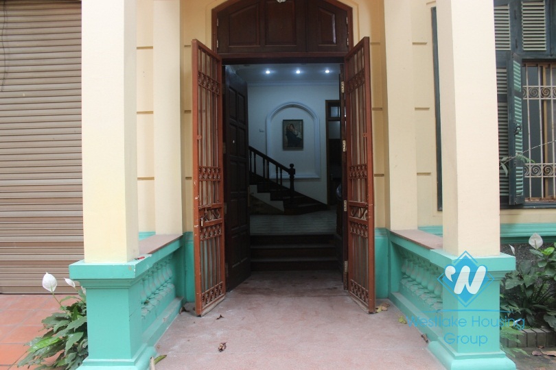 Nicely spacious house for rent in Ton Duc Thang st, Dong Da district, Hanoi