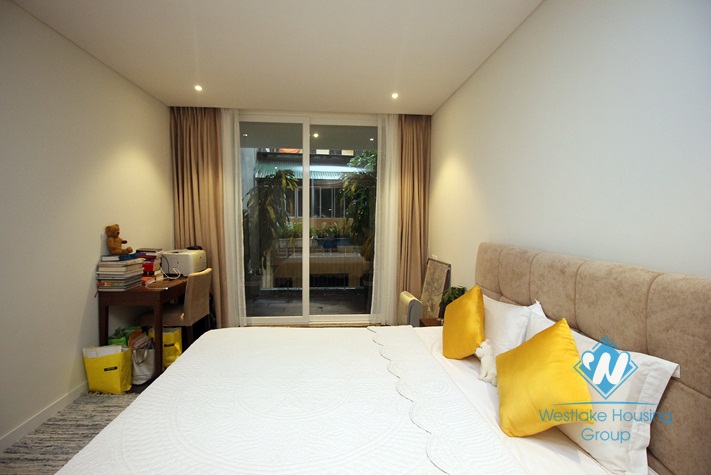 Lakeside executive apartment with large terrace for rent in Tay Ho, Hanoi