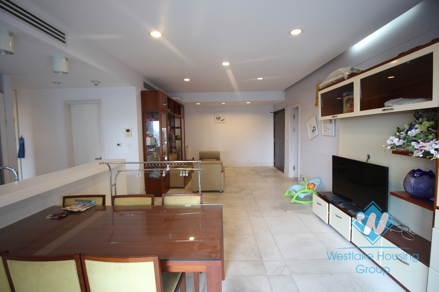 Beautiful three bedrooms apartment for rent in Golden Westlake, Tay Ho, Hanoi.