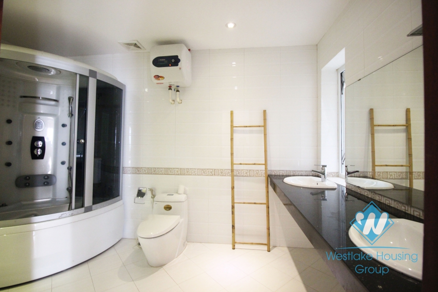 Lake view beautiful terrace apartment for rent in Tay Ho