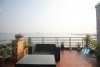 Lake view beautiful terrace apartment for rent in Tay Ho