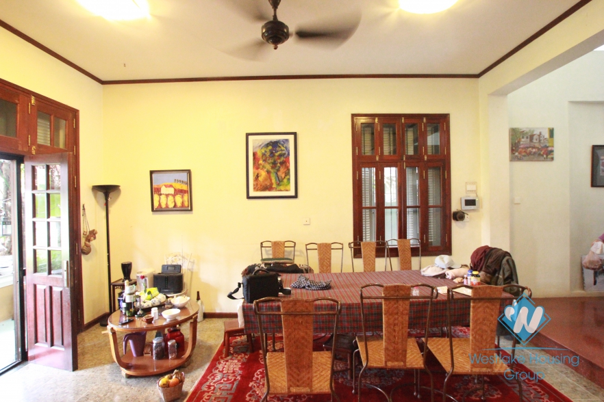 Beautiful house with big garden and lake view for lease in  Tay Ho District