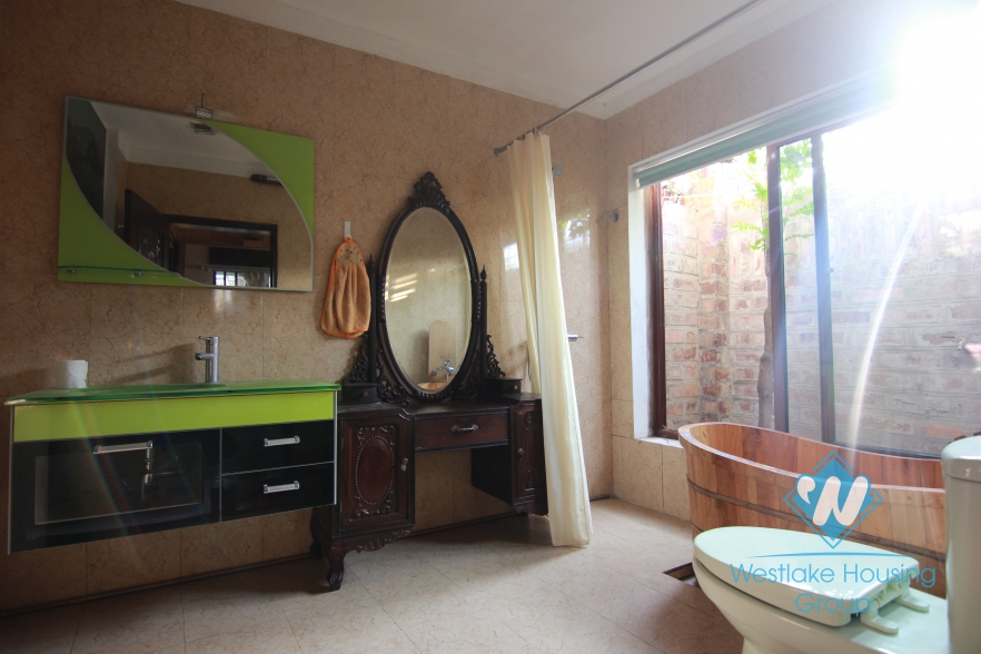 One floor-House for rent in Tay Ho area.