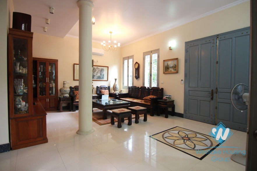 Spacious villa with 500 sqm living space for rent in Tay Ho, Hanoi