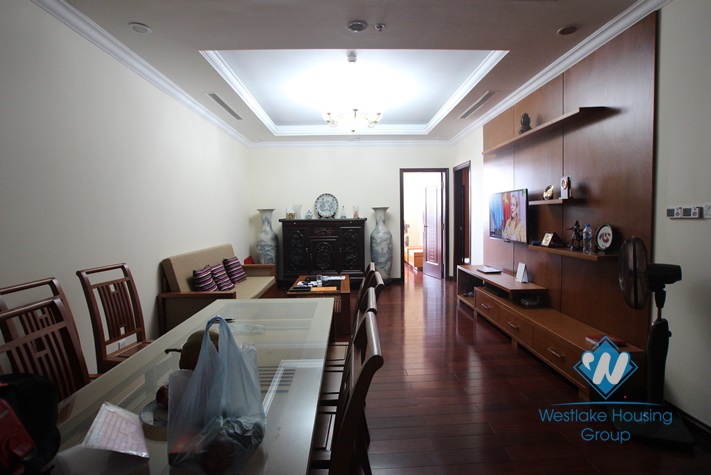 Apartment with wooden furniture for lease in Royal City, Thanh Xuan district, Hanoi