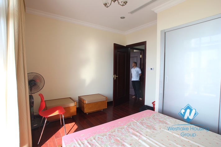 Apartment with wooden furniture for lease in Royal City, Thanh Xuan district, Hanoi