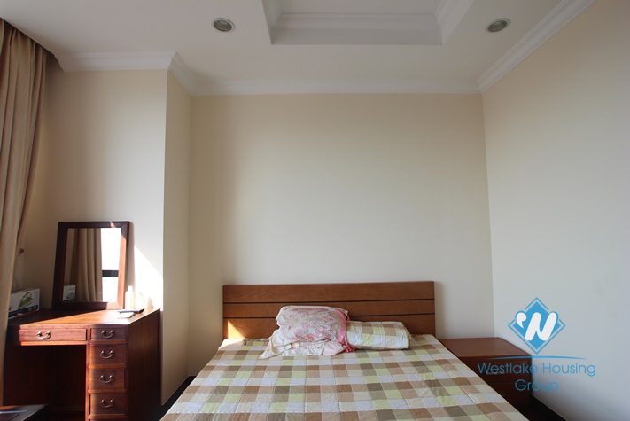 Apartment with wooden furniture for lease in Royal City, Thanh Xuan district, Hanoi