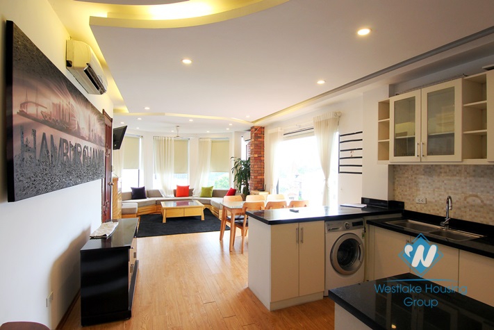 Two bedroom apartment for rent in Dang Thai Mai street, Tay Ho district, Hanoi.