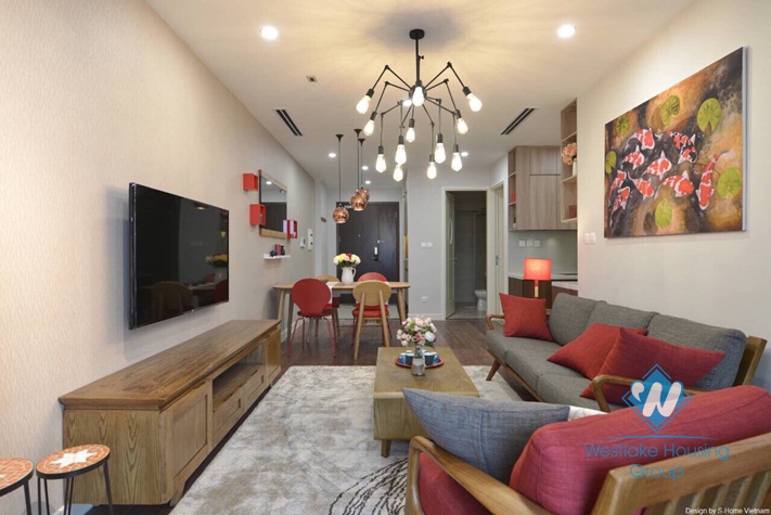 Two bedrooms apartment in high floor for rent in Thanh Xuan, Hanoi