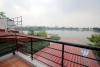 Lake side house with beautiful lake view for rent in Truc Bach, Ba Dinh, Hanoi
