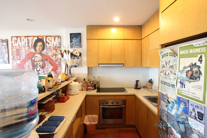 Modern 02 bedroom apartment for lease in Truc Bach area, Ba Dinh, Hanoi
