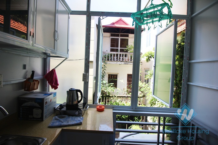 Bright and Fully Furnished Studio Apartment for rent in Ngoc Ha st, Ba Dinh district.