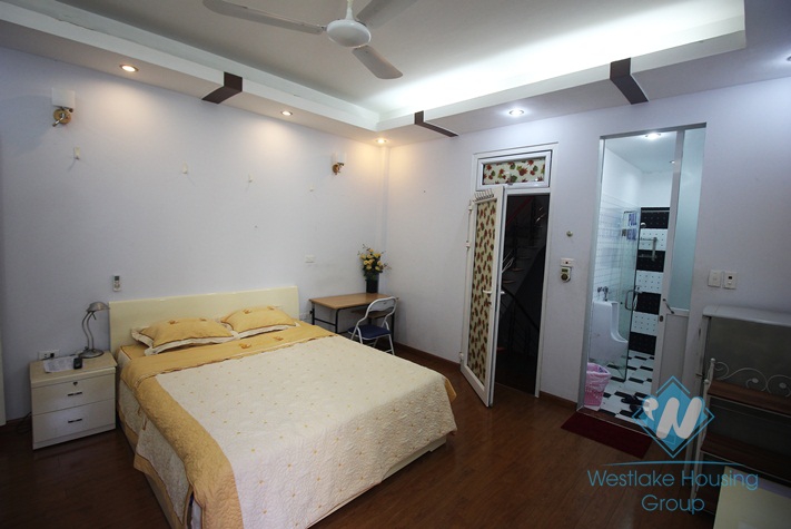 Bright and Fully Furnished Studio Apartment for rent in Ngoc Ha st, Ba Dinh district.