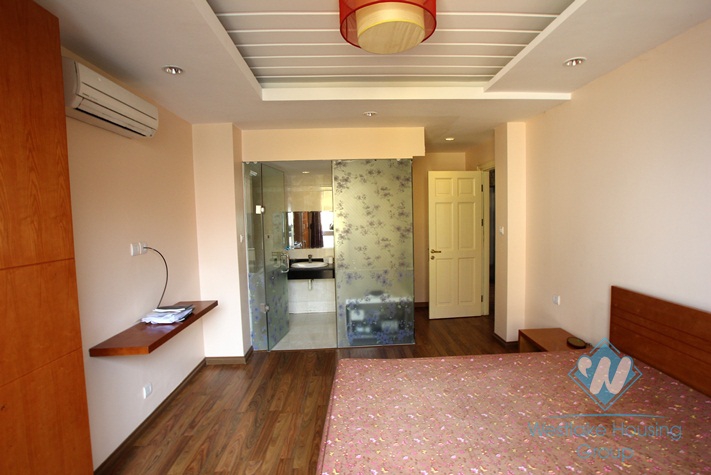 Bright apartment for rent in Tay Ho area, Ha Noi