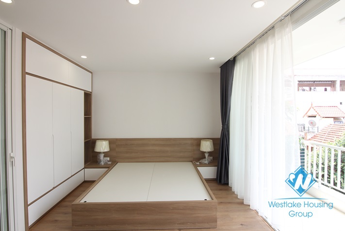 New and bright apartment with one bedroom for rent in Dang Thai Mai st, Tay Ho district 
