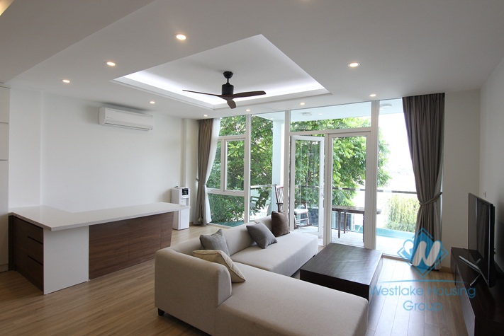 Lakeview and bright, 02 bedrooms apartment for rent in Tay Ho.