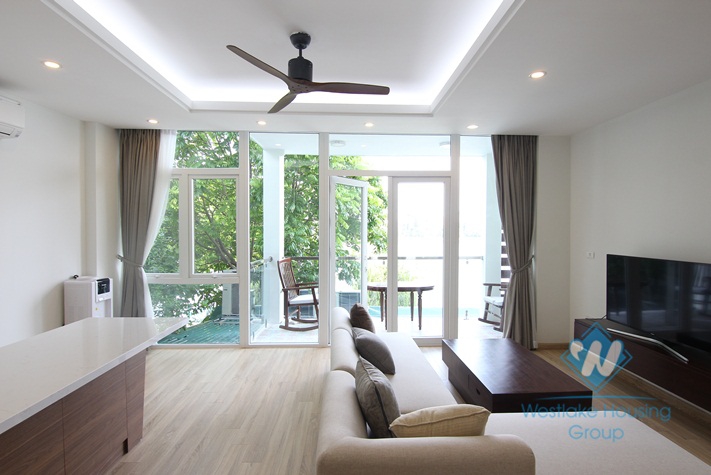 Lakeview and bright, 02 bedrooms apartment for rent in Tay Ho.