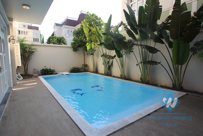 Wonderful house for rent in T block, Ciputra, Tay Ho, Hanoi