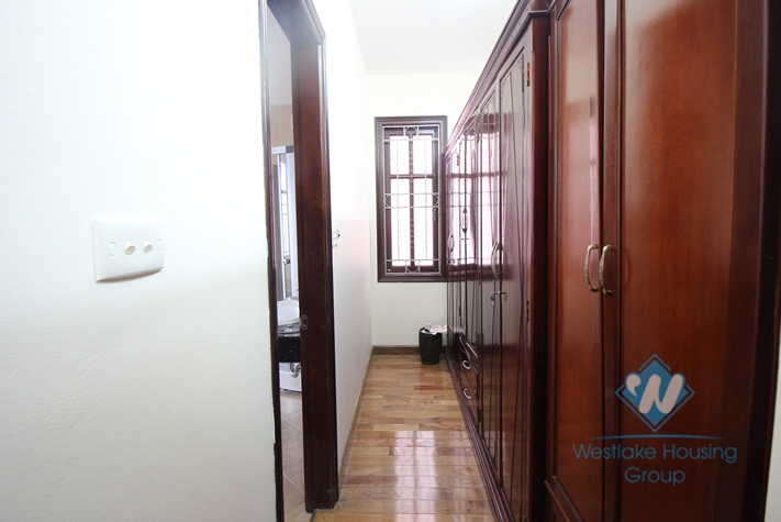 Beautiful villa for rent on Dang Thai Mai, Tay Ho with large ground terrace with greenary, 5 mins walk to Westlake